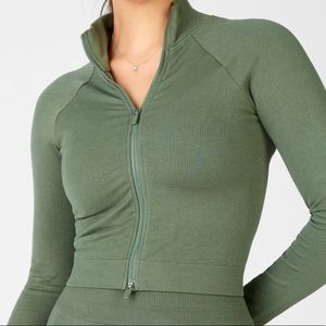 Fabletics Cropped Seamless Jacket NWT